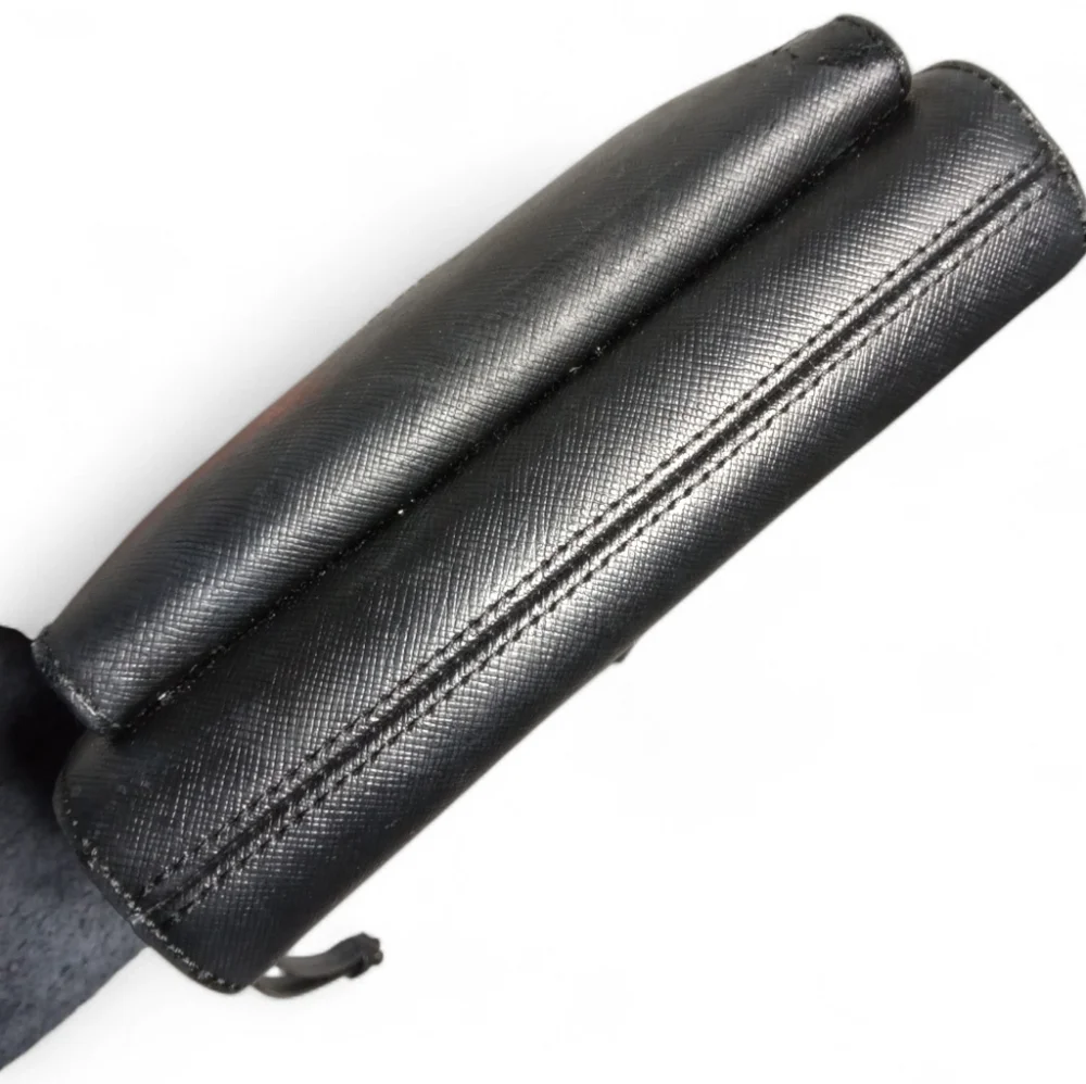 Kate Spade Staci Dual Zip Around Black Crossbody Saffiano Leather Shoulder Bag
